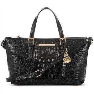 Brahmin Mini AsherMelbourneEmbossedLeather Satchel